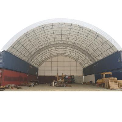 China SSTC5040 Industrial Metal Double Truss Storage Container Shelter for sale