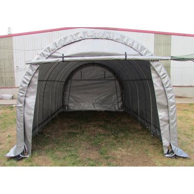 China Crest 12'Wx20'L Mobile Outdoor Temporary Portable Car Sheltered Garage Shelter Canopy Tent for sale