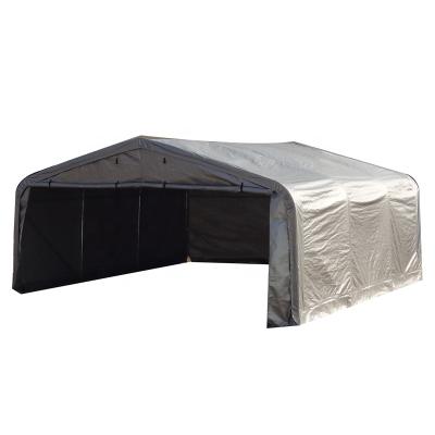 China UV-resistance waterproof 22' x20 peak roof W6.7xL6.0xH3.3m factory direct-sale two car garage tent flame retardant for sale