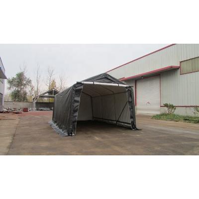China Waterproof UV-Resistance 10' Flame Retardant Portable Fabric Awnings x16 Pitch Parking Car Garage Shelter Canopy Car Tent for sale