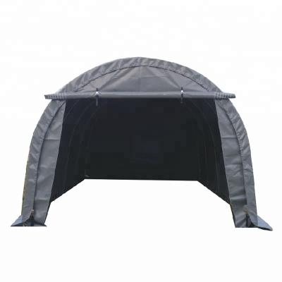 China UV-Resistance Waterproof 10'x10' Round Roof W3.0xL3.0xH2.4m Small Outdoor Motorcycle Storage Tent for sale