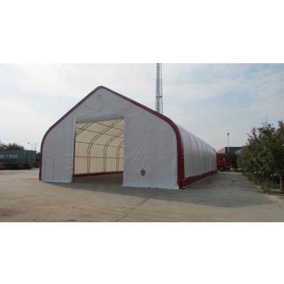 China Waterproof 406024 Hot Sales Prefab Double Truss Arches Fabric Structure Buildings Canopy for sale