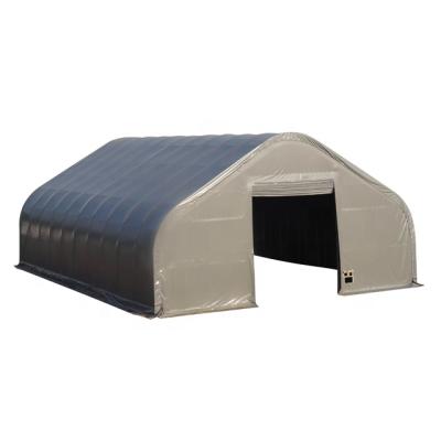 China Outdoor Industrial Metal Truss Fabric Structure Warehouse Shelter W50'xL100'xH26 for sale
