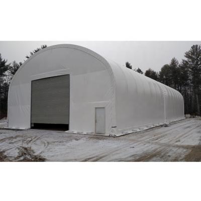 China Metal 66' x113 x113 Outdoor Cloth Windproof Dome Shelter Tire Storage Building Prefab Warehouse Tents for sale