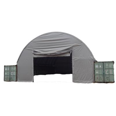 China China Supplier Metal PVC Fabric Waterproof Dome Canopy Industrial Storage Container Shelter for sale