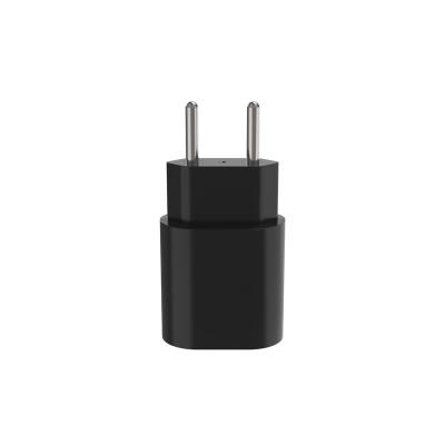 China Universal Portable DC 5V1A USB-A Brazil Travel Charger Black PC ABS Smart Fast Charging Fire Resistance for sale