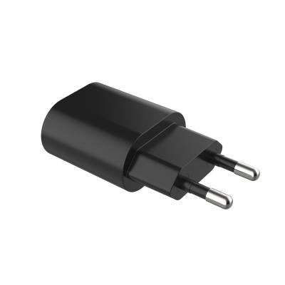 China Universal DC 5V1A Travel USB-A KC Adapter Black 2 Pin PC ABS Material ERP VI Portable Quick Charging Round Level Over Voltage Protection for sale