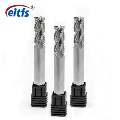 China General High Speed Cutting For Metal High Performance 4 Flute Tungsten Carbide Roughing End Mill Solid Bit For Sale for sale
