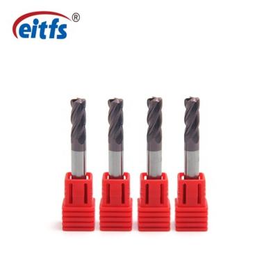 China General High Speed Cutting For Solid Metal Tungsten Carbide 4 Flute End Mill With Radius Corner For CNC Milling for sale
