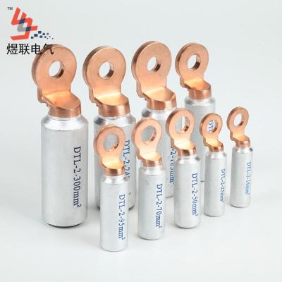 China Copper And Aluminum Type Bimetallic Aluminum Crimp DTL-2 Copper Cable Lugs for sale