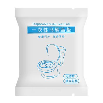 China Disposable Disposable Toilet Seat Mat For Household And Travel Use Large Cushion Waterproof Paper With Dirty Pulp+PE Adhesive Membrane for sale