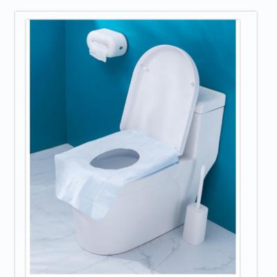 China Disposable Disposable Toilet Seat Mat For Household And Travel Use Large Cushion Waterproof Paper With Dirty Pulp+PE Adhesive Membrane for sale