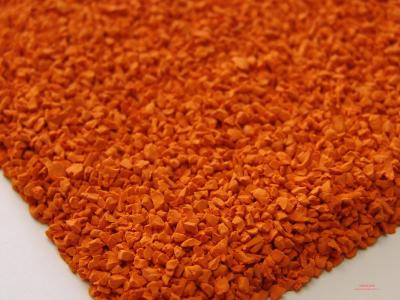 China Rode EPDM rubbergranule 1 mm - 4 mm gerecyclede rubberpellets voor speeltuinen Te koop