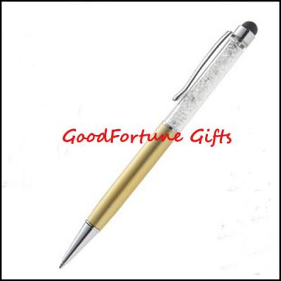 China Promotional Metal Ballpoint Pens With Stylus Tip With Gold Barrel For Corporate Gifts for sale
