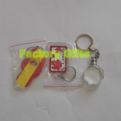China Personalized cute acrylic keychain keyrings for party favors travel souvenir flashlight for sale