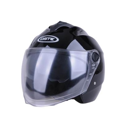 China New Developed Half Face Motorcycle Helmet Cool Looking Double Visors Helmet for sale