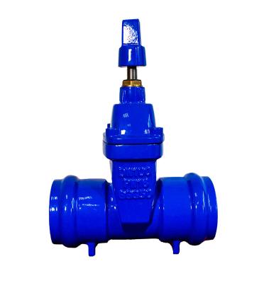 China Ductile Iron Non Rising Socket End Gate Valve Resilient Soft Seat for sale