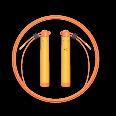 China Mifel Adjustable Cool Custom Logo Length Smart Rope Jumping Calorie Counter Digital Speed Fitness PVC Rope Orange Jump Rope for sale