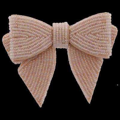China Washable Hot Wholesale New Fashion Bead Embroidery Hot Wholesale Iron Patch For Clothing Sequin Patches for sale