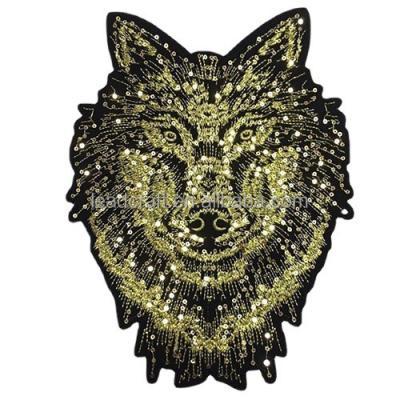 China Washable High Quality Sequin Patches Patches Custom Logo Embroidered Patch For Bag Clothing Decoration for sale