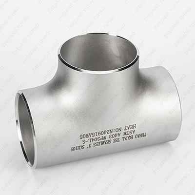 China Sandrolling Sandblasting SS Welded Tube Stainless Steel Equal Tee Butt Welded Pipe Fittings for sale