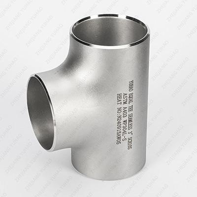 China Sandrolling Sandblasting SS Welded Tube Stainless Steel Equal Tee Butt Welded Pipe Fittings for sale