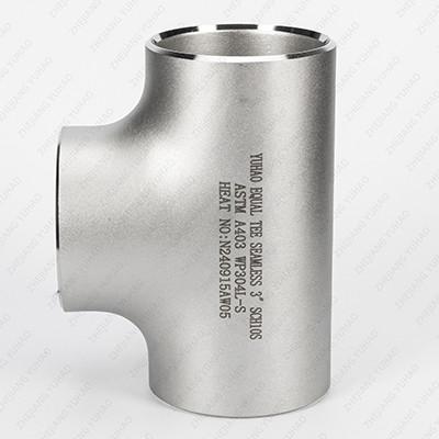 China High Pressure SS BW Tube Stainless Steel Equal Tee Butt Welded Pipe Fittings for sale