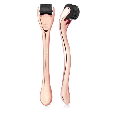 China Anti-Puffiness PSB Rose Gold 0.25mm 2mm 3mm 540 Needle Micro Titanium Derma Roller for sale