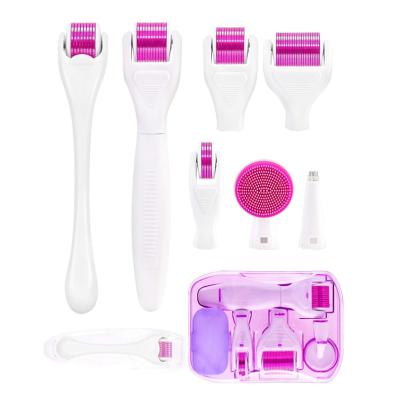 China PSB Anti-Puffiness Customize DNS 4 6 White In 1 1.5 Mm 192 Needles Derma Roller For Hair Beard Growth for sale