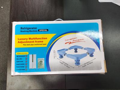China Universal plastic washing machine stand base adjustable washing braket mobile base for Fridge Dryer Refrigerator for sale