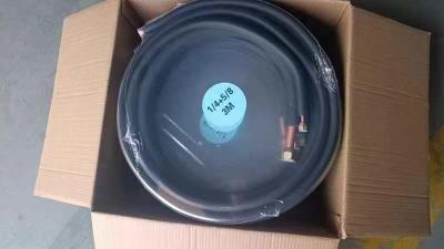 China Bair Conditioner Install Connecting Copper Tube Individual Packaging Black Color 1/4 &1/2 Inch 3m for sale