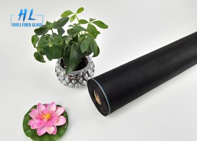 China 17*14 Mesh 110G Black Color Fine Window Screen With PVC Coated for sale