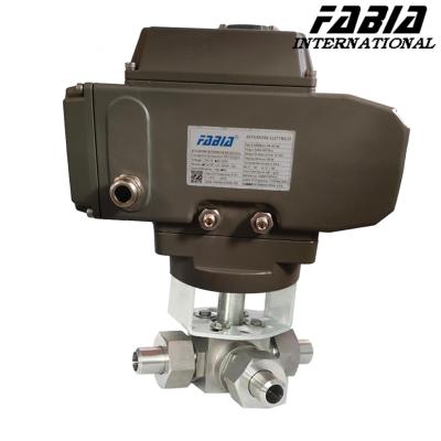 China 1/2 Inch 2 Inch 1 4 Inch High Pressure Ball Valve Tee Butt Welding for sale