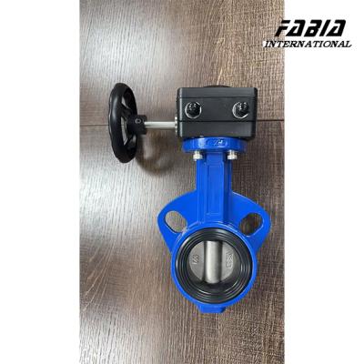 China Aluminum Alloy DN100 Worm Gear Butterfly Valve EPDM Seal Soft Seal for sale