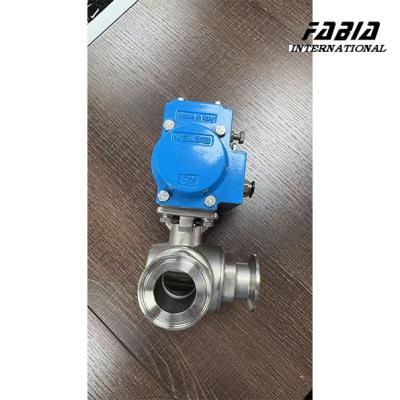 Κίνα KF50 Πνευματική ανοξείδωτη τρισδιάστατη σφαιρική βαλβίδα τύπου L Γρήγορη εγκατάσταση προς πώληση