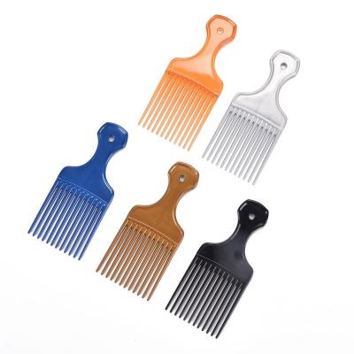 China For Icon Commercial Custom Comb Men's Plastic Color Oil Fork High Temperature Resistant Comb Transparent Back Head Big Head Comb Styling for sale