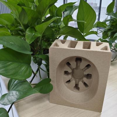 China The pulp molding packaging bases for smart speakers of small household appliances are directly supplied by factories in Ningbo, China, and are equipped with V-shaped grooves. for sale