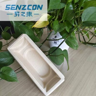 China The factory directly supplies pulp molding packaging liners for thermos cups in their original color. These liners are embedded, fall-proof, and made from sugarcane bagasse. for sale