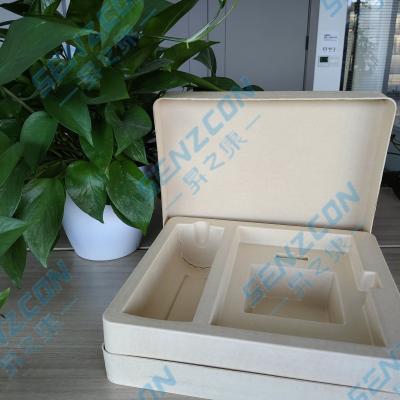 China Directly supplied by the factory. White pulp molding packaging base for high-end thermos cup sets. Environmentally friendly and biodegradable. for sale