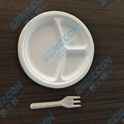 Chine Fourniture directe du fabricant, ustensiles jetables moulés en pâte, écologiques et biodégradables, de qualité alimentaire et stériles. à vendre
