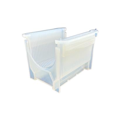 Chine Boîte de rangement de gaufres en salle blanche avec matériau PFA résistant aux produits chimiques à vendre