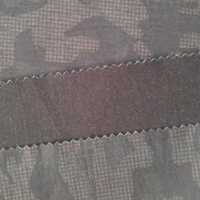 China Keqiao Outdoor Tear-resistant Fashion Roma Ponte Ripstop Army Camouflage Custom Printing Knitting Fabric for sale