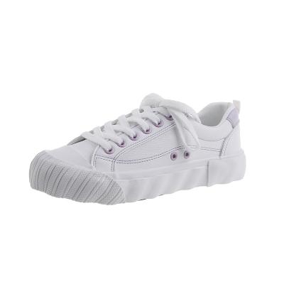 China CUSHIONING China Wholesale High Quality Women's Low Top Casual Shoes White Color Lace Top Vulcanized Canvas Shoes for sale