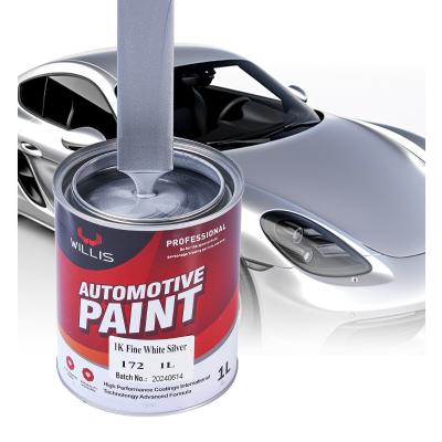 China Low Voc High Solid Industrial Primer Car Metallic Silver Paint for sale