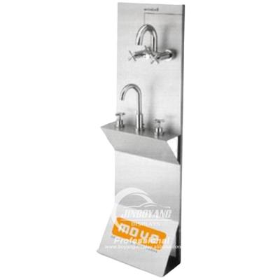 China Durable Custom Design Wooden Slatwall Display Stand For Water Faucet Stand / Special Faucet Display for sale