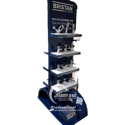 China Durable Custom Kitchen Water Faucet Rack Display Rack Metal Faucet Desktop Display for sale