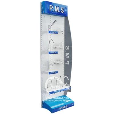 China POP Durable Custom Modern Floor Standing Metal Water Tap Faucet Display Rack for sale
