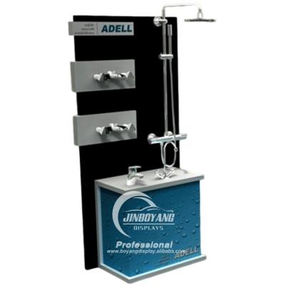 China Durable Custom Bathroom Sanitary Ware Display Ideas Faucet Display Box Rack for sale