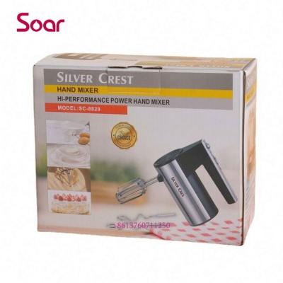 China Beater Ejector Button Mount High Electric Hand Mixer 5-Speed 450W Spiral Kneader Kitchen Food Dough Mixer with 2 Egg Beaters 2 Dough Hooks for sale