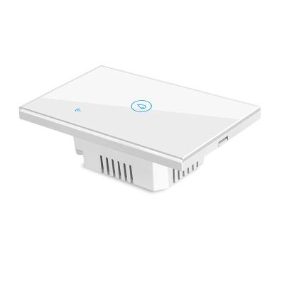 China Touch Screen Light Wall Switch 1/2/3/4 Guang White Glass Panel Hotel Touch Lamp Switch 1/2/3/4 Hospital RF Smart Wifi Touch Wall Switch for sale